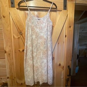 Elegant Cream Spaghetti Strap Dress, size small